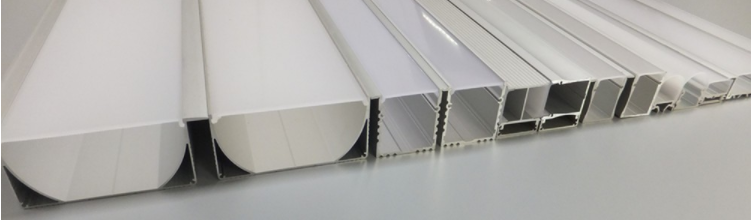 product-659-193 Extruded linear LED Alumiunm Profile With round PC Cover for led tape