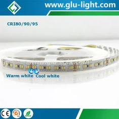 Alu Kanal için Yüksek CRI Ra95 Yüksek Yoğunluklu 240leds / m Yüksek Kaliteli Çift Renkli 3014 CCT Led Şerit