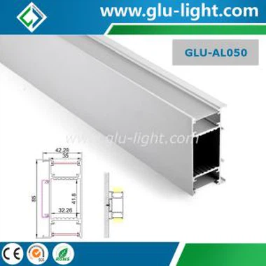 Yukarı ve Aşağı Alüminyum LED Profil, LED Şerit Işığı İçin Alüminyum Ekstrüzyon Profili